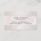 Carte De Visite Extension rose de maquillage d'or (Dos)