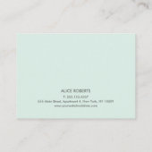 Carte De Visite Extension simple de la Lash Microblading Aftercare (Dos)