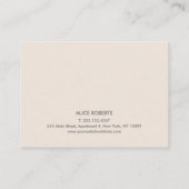 Carte De Visite Extension simple de la Lash Microblading Aftercare (Dos)