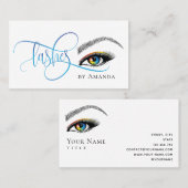 Carte De Visite Extension tendance de maquillage arc-en-ciel (Devant / Derrière)