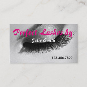 Carte De Visite Extensions de cils Cils Beauté Salon de cosmétolog