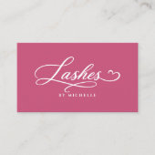 Carte De Visite Extensions de cils Lift Tech Rose Esthétique (Devant)