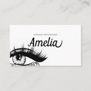 Carte De Visite Extensions de cils professionnelles et bus de micr