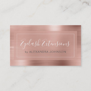 Carte De Visite Extensions en or rose rose pâle