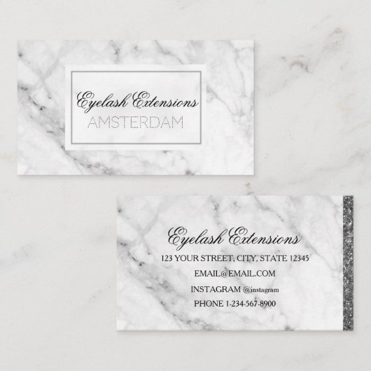 Carte De Visite Extensions Eyelash (Devant / Derrière)
