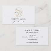 Carte De Visite Extensions EyeLash et faux cils blanc (Devant / Derrière)