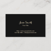 Carte De Visite Extensions Eyelash Extensions Moderne Gold Stried (Dos)