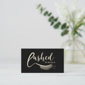 Carte De Visite Extensions Eyelash Lashed Artiste de maquillage Bl (Debout devant)