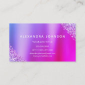 Carte De Visite Extensions Eyelash Parties scintillant rose or (Dos)