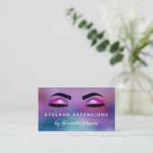 Carte De Visite Extensions Eyelash Pastel Iridescente (Debout devant)
