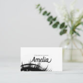 Carte De Visite Extensions Eyelash professionnelles et microblème (Debout devant)