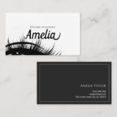 Carte De Visite Extensions Eyelash professionnelles et microblème (Devant / Derrière)