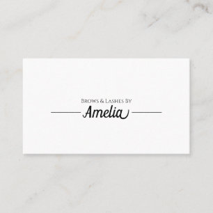 Carte De Visite Extensions Eyelash professionnelles et microblème