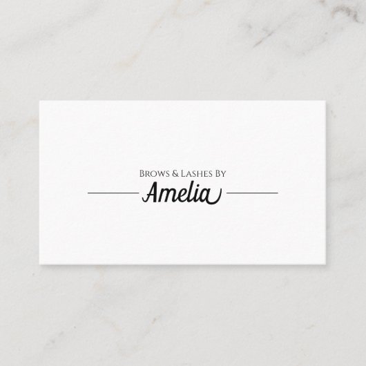Carte De Visite Extensions Eyelash professionnelles et microblème (Devant)