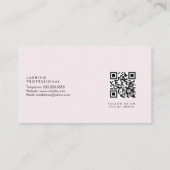 Carte De Visite Extensions Eyelash Salon Faux Foil Stars Rose (Dos)