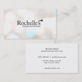 Carte De Visite Extensions Eyelash Salon Subtle Bokeh (Devant / Derrière)