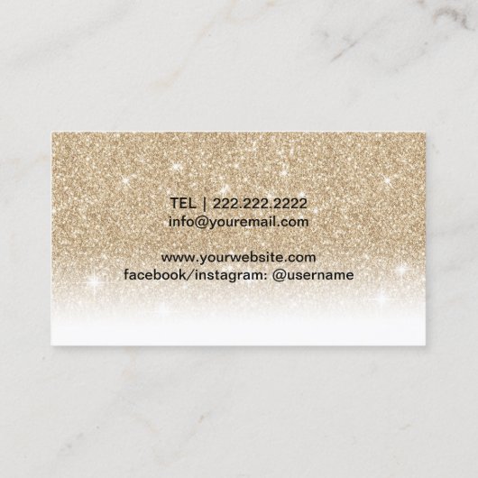 Carte De Visite Extensions Eyelash Stylo Parties scintillant Lash (Dos)