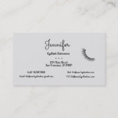 Carte De Visite Extensions Eyelash / Tintillage Silhouette Dessin (Dos)
