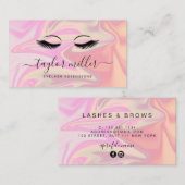 Carte De Visite Extensions holographiques modernes et élégantes (Devant / Derrière)