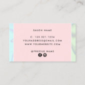 Carte De Visite Extensions holographiques modernes et élégantes (Dos)