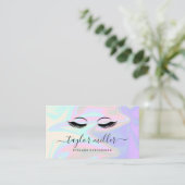 Carte De Visite Extensions holographiques modernes et élégantes (Debout devant)