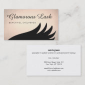 Carte De Visite Extensions Lash Or Gras (Devant / Derrière)