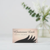 Carte De Visite Extensions Lash Or Gras (Debout devant)