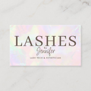 Carte De Visite Extensions modernes tendance Eyelash QR Code Luxe