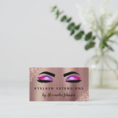 Carte De Visite Extensions rose Gold Silver Parties scintillant Ey (Debout devant)