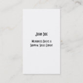 Carte de visite extérieur de guide de région (Dos)