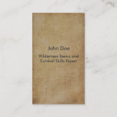 Carte de visite extérieur de guide de région (Dos)