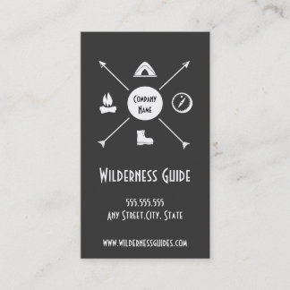 Carte de visite extérieur de guide de région