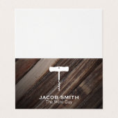 Carte De Visite Extérieur | Vin (Extérieur déplié)