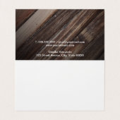 Carte De Visite Extérieur | Vin (Intérieur déplié)