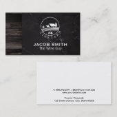 Carte De Visite Extérieur | Vin | Découpe en bois | Vignoble (Devant / Derrière)