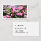 Carte de visite extérieure pour fleurs (Devant / Derrière)