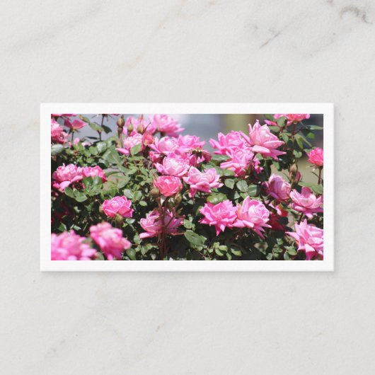 Carte de visite extérieure pour fleurs (Devant)
