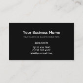 Carte De Visite Exterminateur classique Pest Control Gratte de fer (Dos)