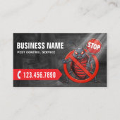 Carte De Visite Exterminateur de bedbug professionnel de lutte ant (Devant)