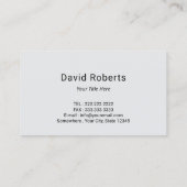 Carte De Visite Exterminateur de bedbug professionnel de lutte ant (Dos)