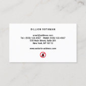 Carte De Visite Exterminateur de lutte antiparasitaire (Dos)