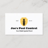 Carte De Visite Exterminateur de lutte antiparasitaire Termite (Devant)
