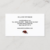 Carte De Visite Exterminateur de souris de contrôle de rongeur (Dos)