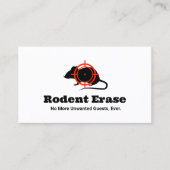 Carte De Visite Exterminateur de souris de contrôle de rongeur (Devant)