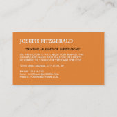 Carte De Visite Exterminateur, Lutte antiparasitaire (Dos)