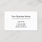 Carte De Visite Exterminateur professionnel Contrôle de l'organism (Dos)