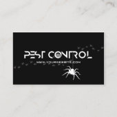 Carte De Visite Exterminateur professionnel Contrôle de l'organism (Devant)