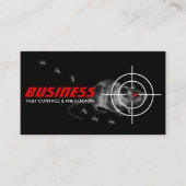 Carte De Visite Exterminateur Rats Pest Control Professionnel (Devant)