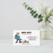 Carte De Visite Exterminateur Service de lutte contre les bogues e (Debout devant)