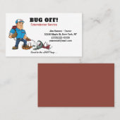 Carte De Visite Exterminateur Service de lutte contre les bogues e (Devant / Derrière)